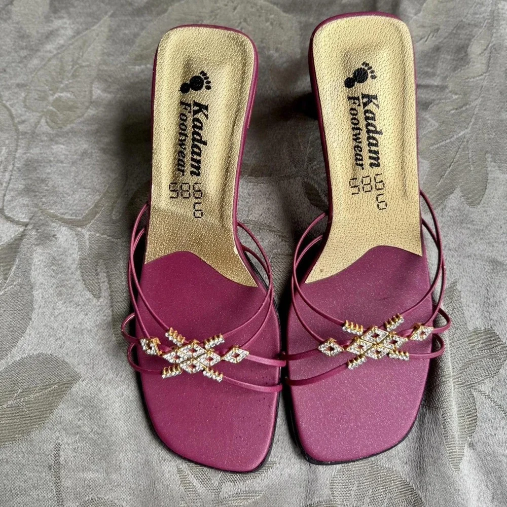 Kadam Rhinestone Strappy Heels‎ – Size 6